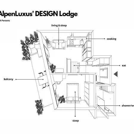 Alpenluxus Presents Design - Terrace & Car Park * Kramsach