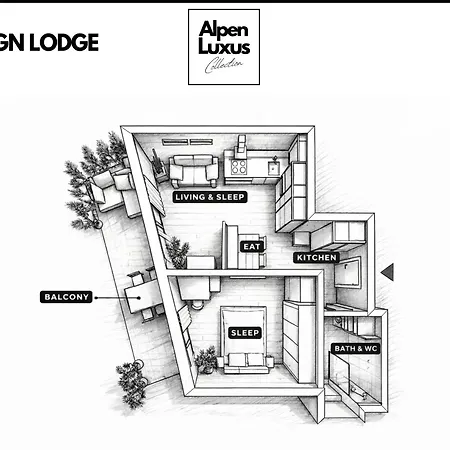 Design - Alpenluxus Collection Apartmán *